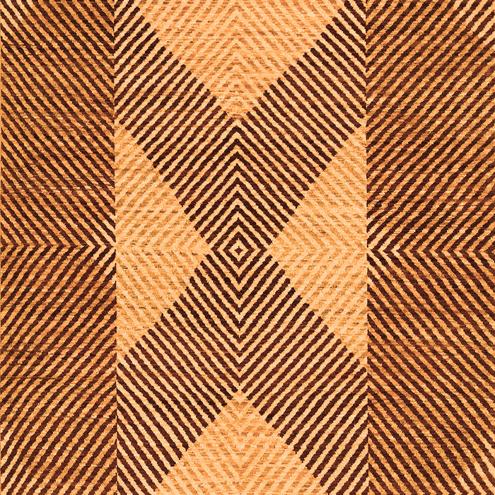 Abstract Orange Contemporary Rug, con299org