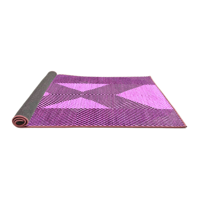 Sideview of Abstract Purple Contemporary Rug, con299pur