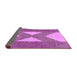 Sideview of Abstract Purple Contemporary Rug, con299pur