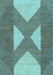 Abstract Light Blue Contemporary Rug, con299lblu