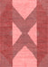 Abstract Red Contemporary Area Rugs