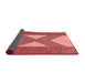 Abstract Red Contemporary Area Rugs