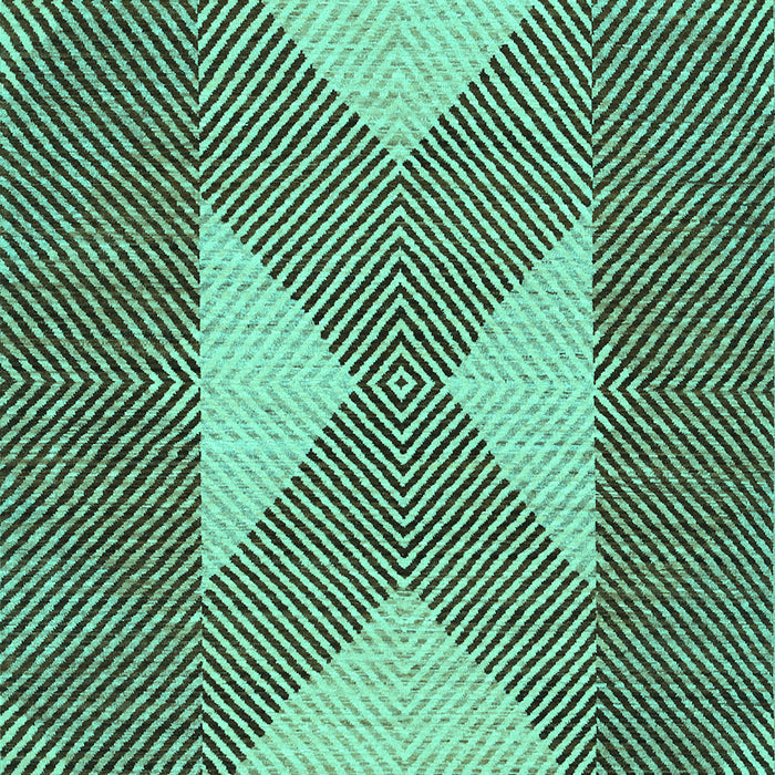 Abstract Turquoise Contemporary Rug, con299turq