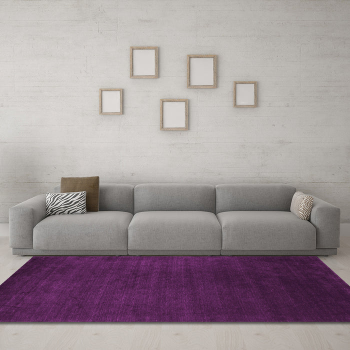 Machine Washable Abstract Pink Contemporary Rug in a Living Room, wshcon29pnk