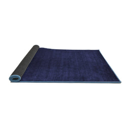 Sideview of Abstract Blue Contemporary Rug, con29blu