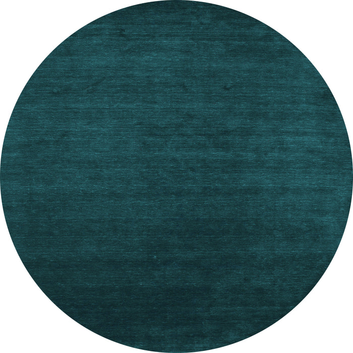 Round Abstract Light Blue Contemporary Rug, con29lblu