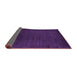 Sideview of Abstract Purple Contemporary Rug, con29pur