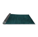 Sideview of Abstract Light Blue Contemporary Rug, con29lblu