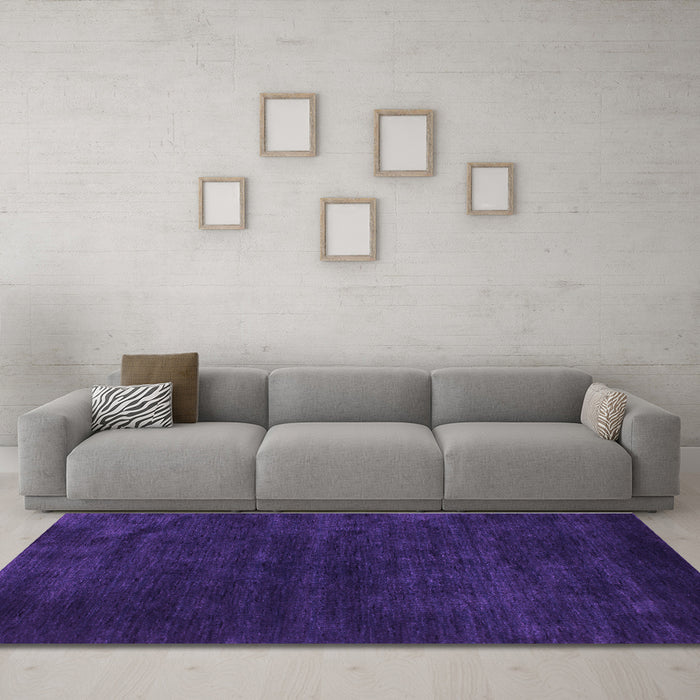 Machine Washable CON2X Purple CON2X Area Rugs in a Living Room, wshcon2pur
