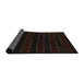 Thickness of Contemporary Black Brown Modern Rug, con300