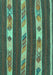 Abstract Turquoise Contemporary Rug, con3000turq