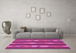 Machine Washable Abstract Pink Contemporary Rug in a Living Room, wshcon3000pnk