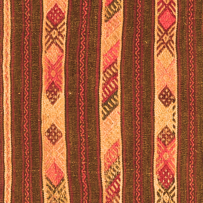 Abstract Orange Contemporary Rug, con3000org