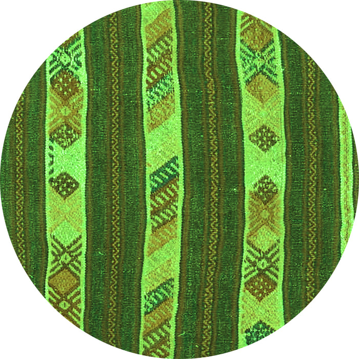 Square Abstract Green Contemporary Rug, con3000grn