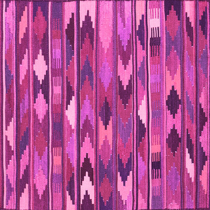 Square Southwestern Pink Country Rug, con3001pnk