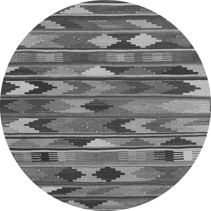 Square Southwestern Gray Country Rug, con3001gry