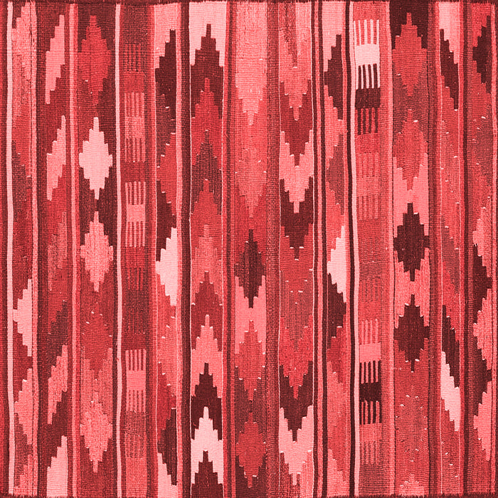 Machine Washable Southwestern Red Country Rug, wshcon3001red