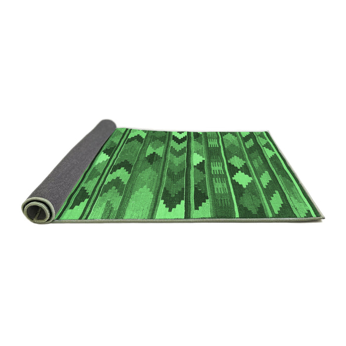Sideview of Southwestern Emerald Green Country Rug, con3001emgrn