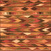 Serging Thickness of Southwestern Orange Country Rug, con3001org