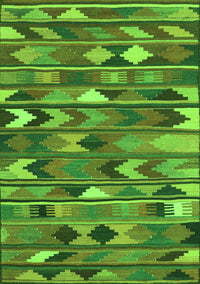 Southwestern Green Country Rug, con3001grn