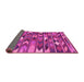 Sideview of Southwestern Pink Country Rug, con3001pnk