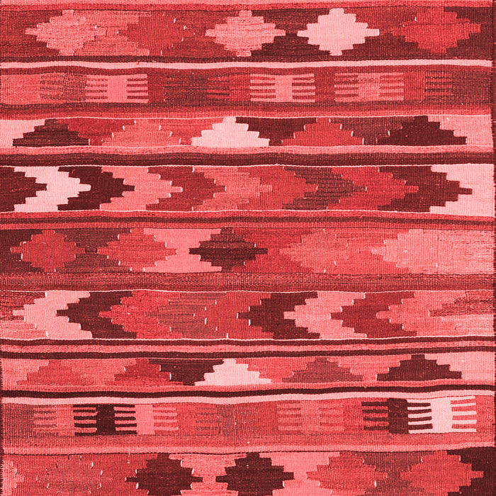 Machine Washable Southwestern Red Country Rug, wshcon3001red