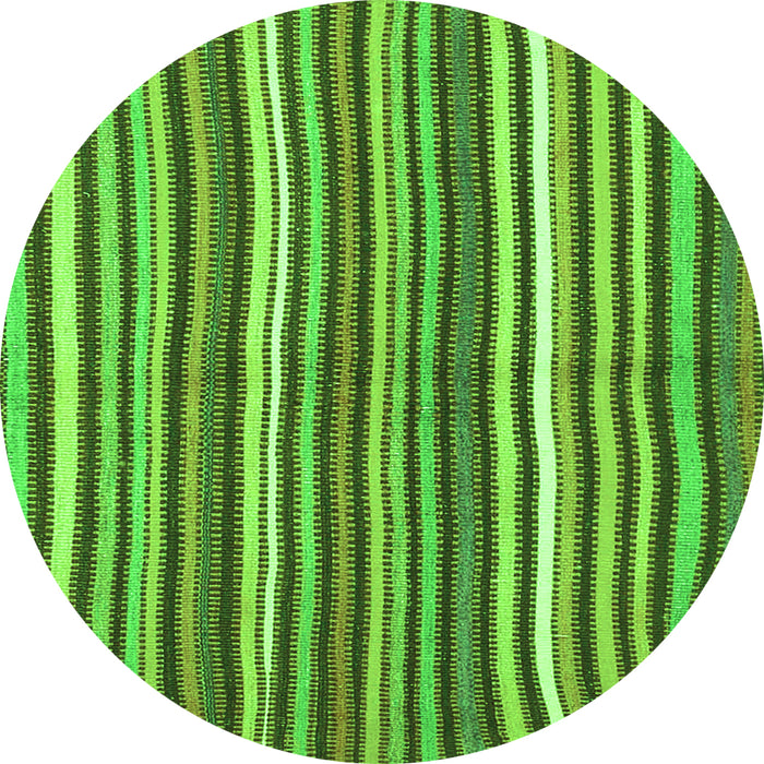 Square Abstract Green Contemporary Rug, con3002grn