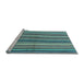 Sideview of Machine Washable Abstract Light Blue Contemporary Rug, wshcon3002lblu