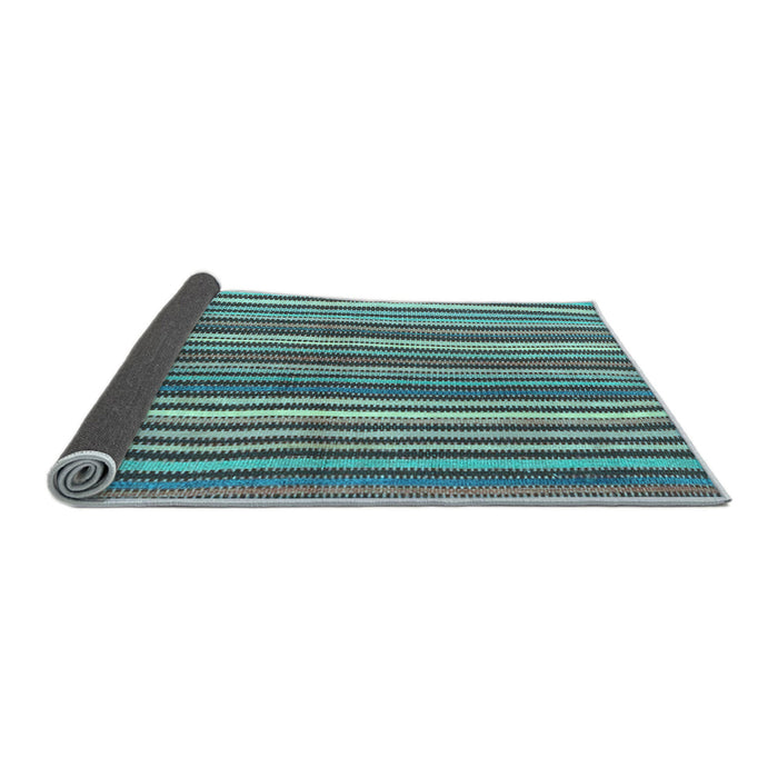 Sideview of Abstract Light Blue Contemporary Rug, con3002lblu