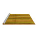 Sideview of Machine Washable Abstract Yellow Contemporary Rug, wshcon3002yw