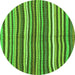 Machine Washable Abstract Green Contemporary Area Rugs, wshcon3002grn