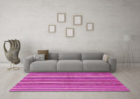 Machine Washable Abstract Pink Contemporary Rug, wshcon3002pnk