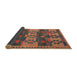 Thickness of Contemporary Rust Pink Southwestern Rug, con3003