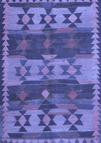 Southwestern Blue Country Rug, con3003blu