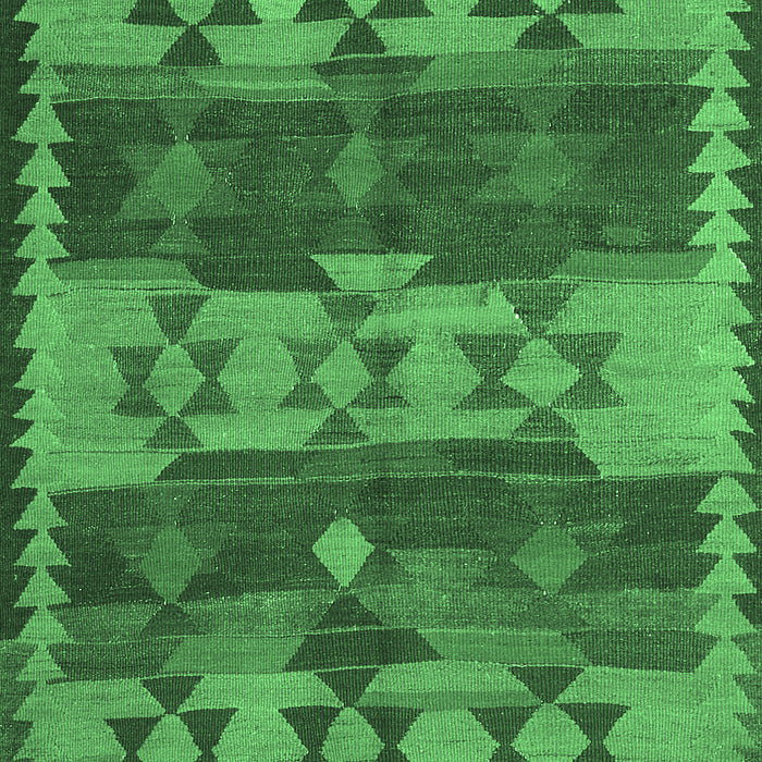 Southwestern Emerald Green Country Rug, con3003emgrn