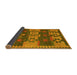 Sideview of Southwestern Yellow Country Rug, con3003yw