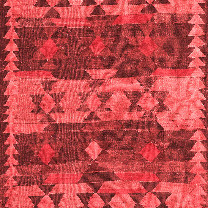 Machine Washable Southwestern Red Country Rug, wshcon3003red