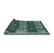 Sideview of Southwestern Light Blue Country Rug, con3003lblu