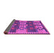 Sideview of Southwestern Purple Country Rug, con3003pur