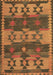 Southwestern Brown Country Rug, con3003brn