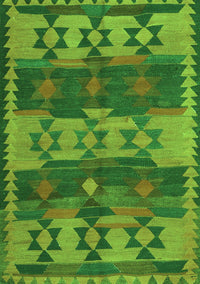 Southwestern Green Country Rug, con3003grn