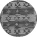 Machine Washable Southwestern Gray Country Rug, wshcon3003gry