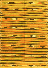 Oriental Yellow Traditional Rug, con3004yw