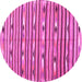 Round Oriental Pink Traditional Rug, con3004pnk