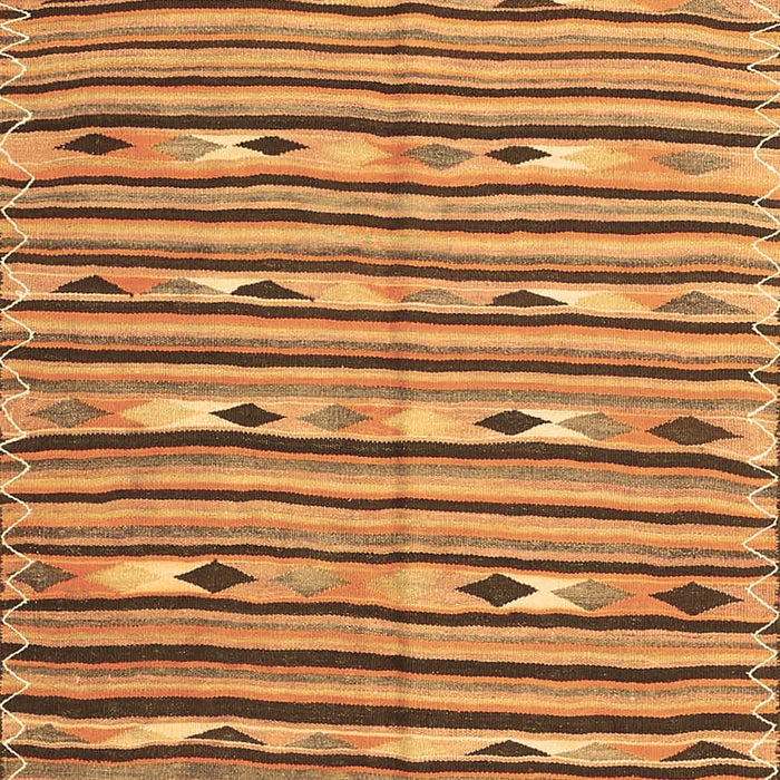 Machine Washable Oriental Brown Traditional Rug, wshcon3004brn