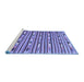 Sideview of Machine Washable Oriental Blue Traditional Rug, wshcon3004blu