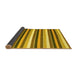 Sideview of Abstract Yellow Contemporary Rug, con3005yw