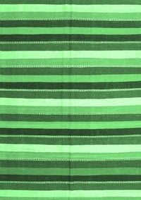 Abstract Emerald Green Contemporary Rug, con3005emgrn