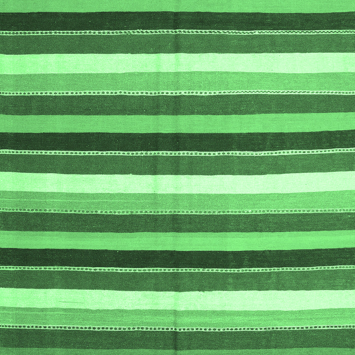 Abstract Emerald Green Contemporary Rug, con3005emgrn