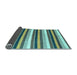 Sideview of Abstract Light Blue Contemporary Rug, con3005lblu